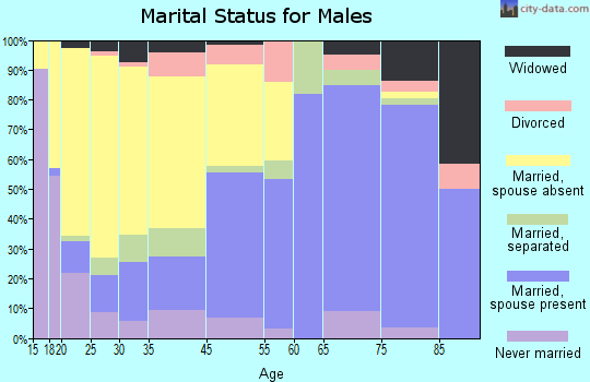 Troy marital status for males