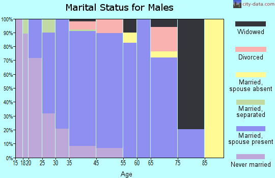 Unionville marital status for males