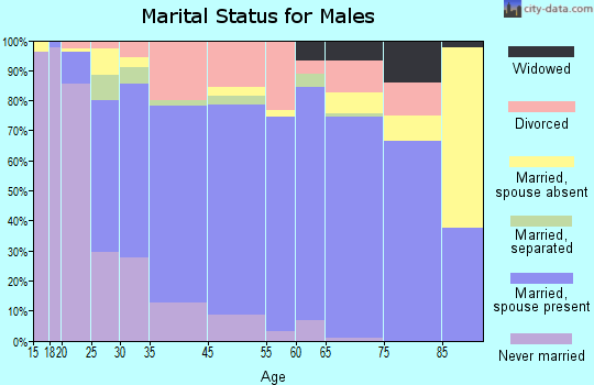 Valdese marital status for males