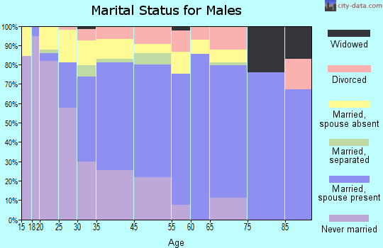 Alum Rock marital status for males