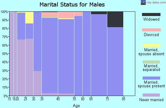 Weddington marital status for males