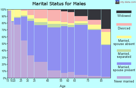 Winston-Salem marital status for males