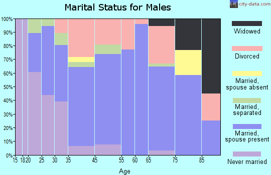 Angels City marital status for males