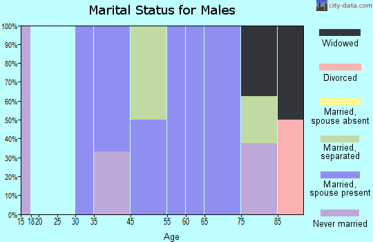 Arnegard marital status for males