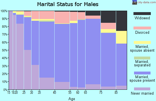 Bismarck marital status for males