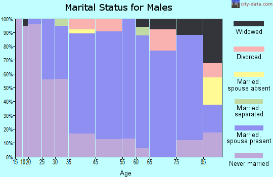 Bottineau marital status for males