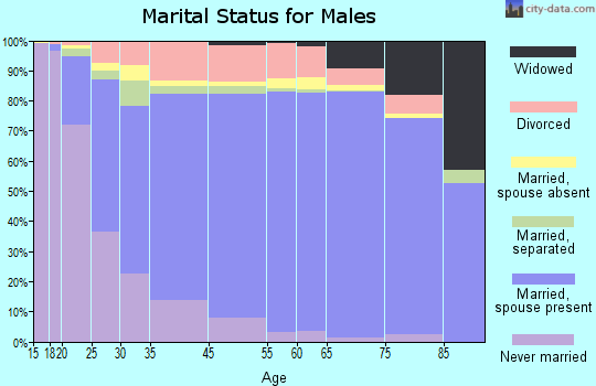 Apple Valley marital status for males