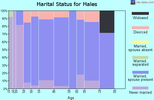 Burlington marital status for males