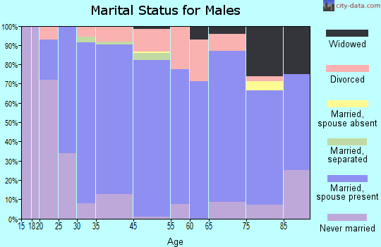 Casselton marital status for males