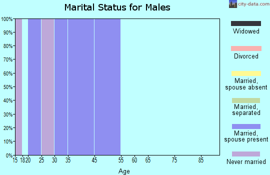 Colfax marital status for males