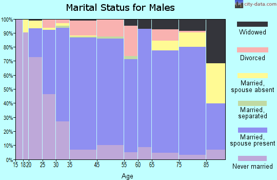 Dickinson marital status for males