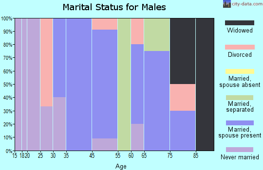 Golden Valley marital status for males