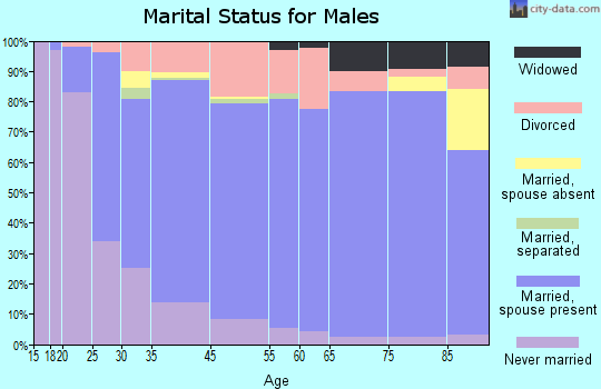 Arroyo Grande marital status for males