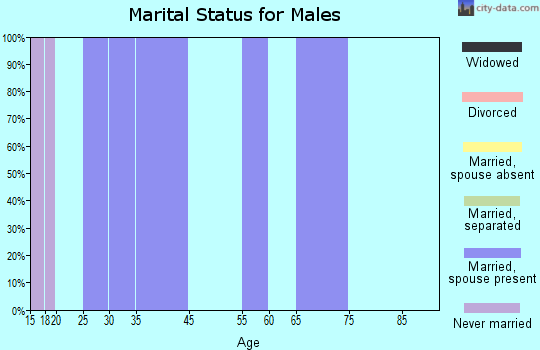 Luverne marital status for males