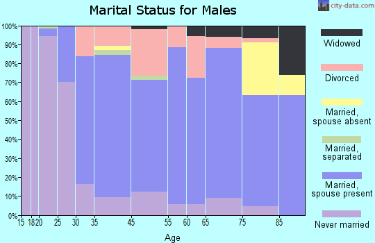 Mayville marital status for males