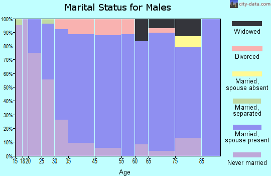 Washburn marital status for males