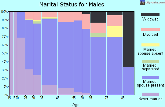 West Fargo marital status for males