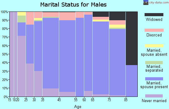 Amherst marital status for males
