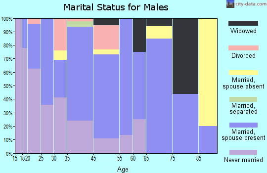 Bainbridge marital status for males