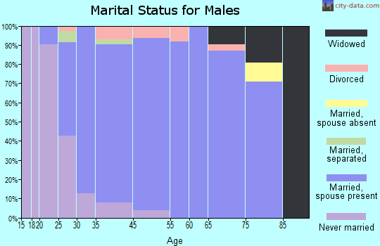 Bellbrook marital status for males