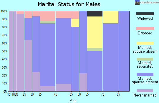 Bergholz marital status for males