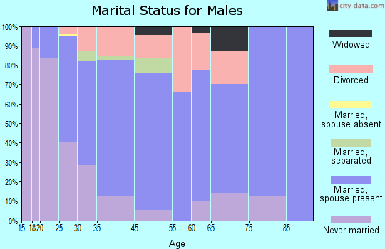 Byesville marital status for males