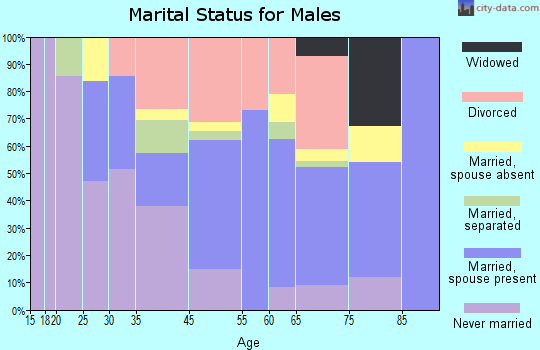 Bethel Island marital status for males