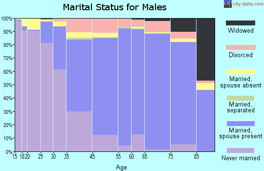 Beverly Hills marital status for males