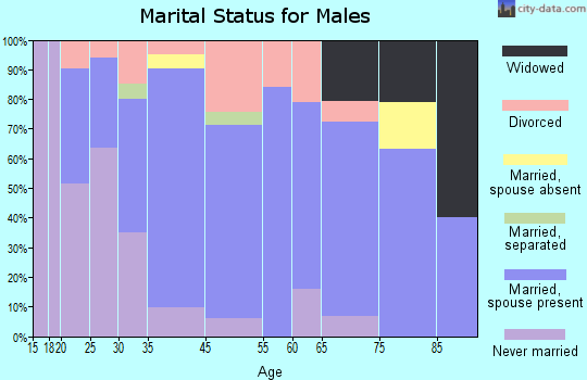 Chesapeake marital status for males