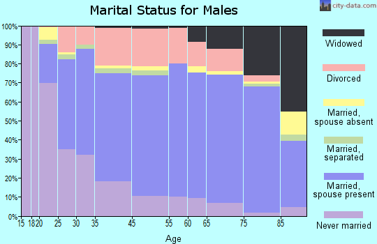 Chillicothe marital status for males