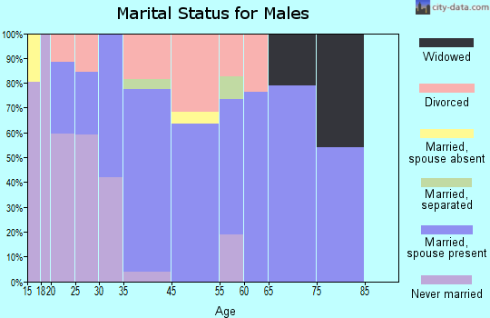 Churchill marital status for males