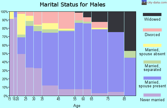 Circleville marital status for males