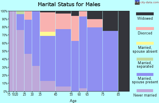 Craig Beach marital status for males