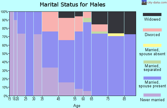 Big River marital status for males