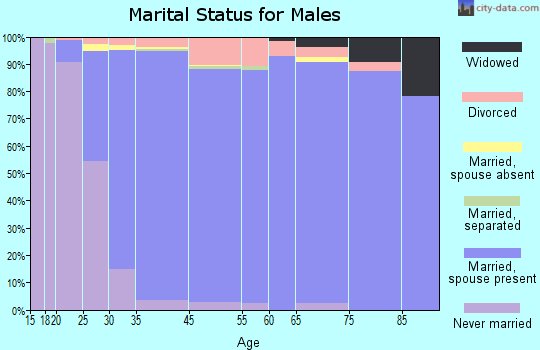 Dublin marital status for males