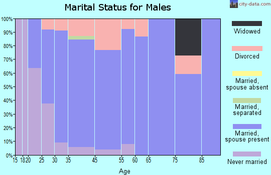 East Sparta marital status for males
