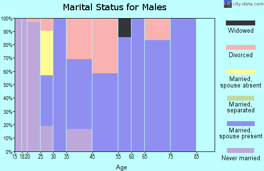 Edison marital status for males