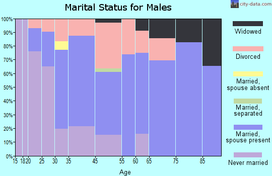Fairport Harbor marital status for males