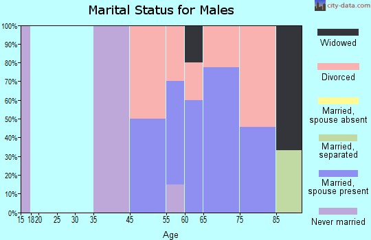 Bluewater marital status for males