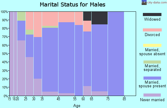 Germantown marital status for males