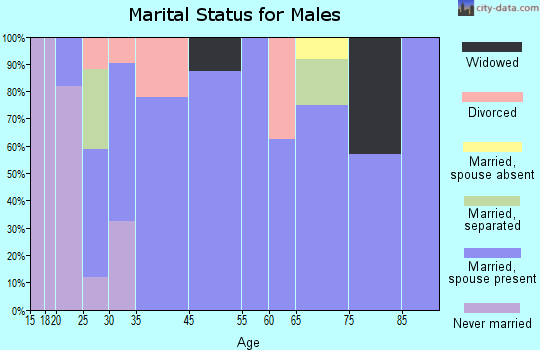 Hamersville marital status for males