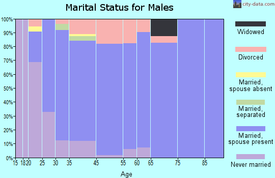 Huber Ridge marital status for males