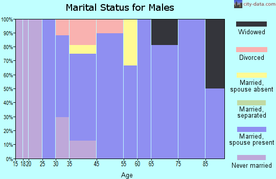 Huntsville marital status for males