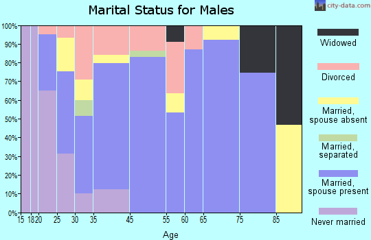 Jefferson marital status for males