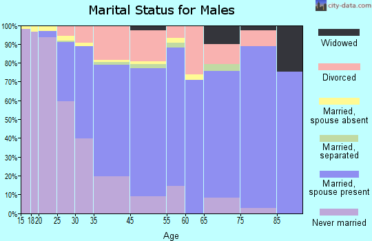 Kent marital status for males