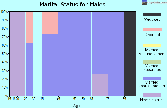Kettlersville marital status for males