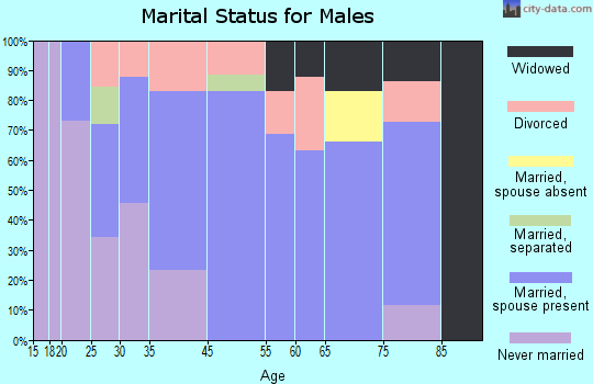 La Croft marital status for males
