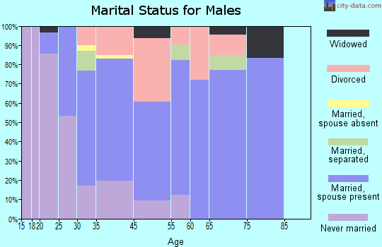Lakemore marital status for males
