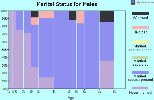 Lore City marital status for males