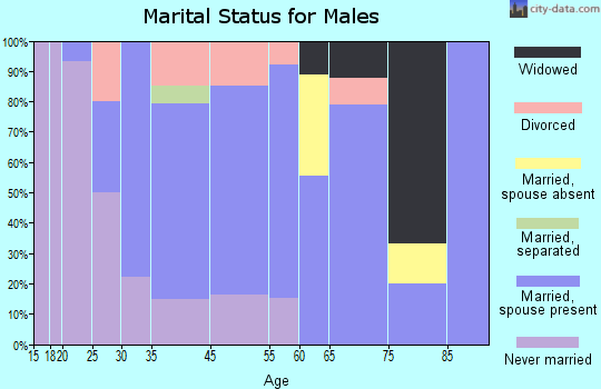 Lowell marital status for males